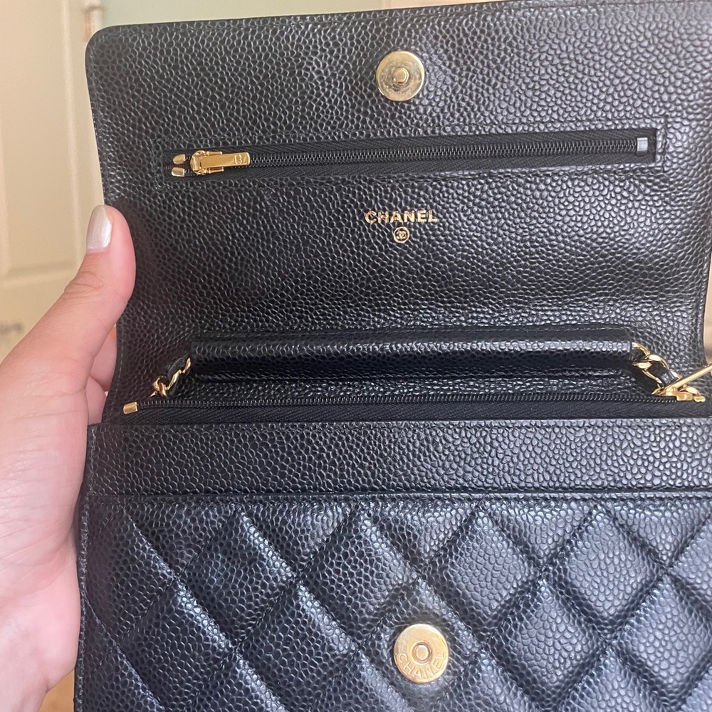 Chanel Wallet on Chain Caviar with golf hardware - Picture 4 of 7